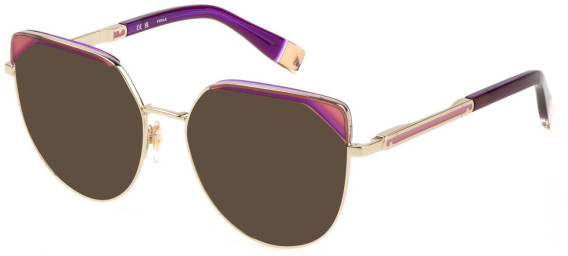 Furla VFU673V sunglasses in Gold/Purple