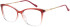 SFE-11555 glasses in Red/Clear