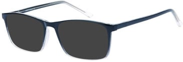 SFE-11514 sunglasses in Black/Clear