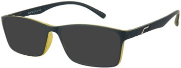 SFE-11538 sunglasses in Black/Green