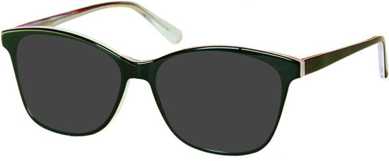 SFE-11615 sunglasses in Black/Clear