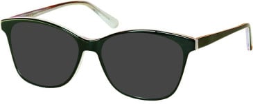 SFE-11615 sunglasses in Black/Clear