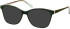 SFE-11615 sunglasses in Black/Clear