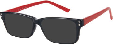 SFE-11654 sunglasses in Black/Red