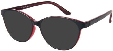 SFE-11645 sunglasses in Black/Red