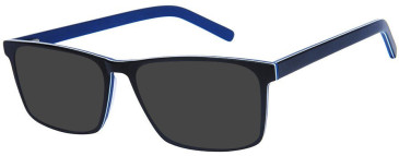 SFE-11625 sunglasses in Black/Navy