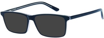 SFE-11622 sunglasses in Black/Clear