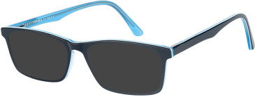 SFE-11591 sunglasses in Black/Blue