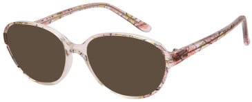 SFE-11524 sunglasses in Clear/Pink