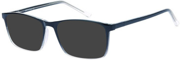 SFE-11514 sunglasses in Black/Clear