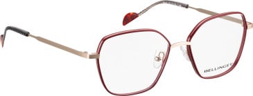 Bellinger KARA-5 glasses in Red/Rose Gold
