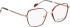 Bellinger KARA-5 glasses in Red/Rose Gold