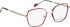 Bellinger KARA-5 glasses in Red/Rose Gold