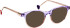 Bellinger LOVE-COLORS sunglasses in Purple/Crystal