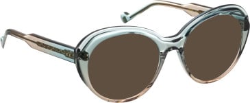 Entourage Of 7 ODETTE sunglasses in Clear Green/Clear Brown