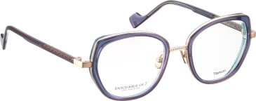 Entourage Of 7 AMI glasses in Rose Gold/Blue