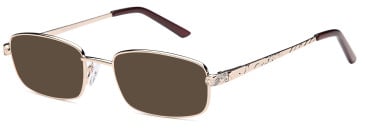 SFE reading sunglasses in Gold (30020)