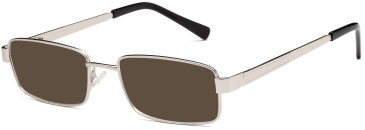 SFE reading sunglasses in Silver (30080)