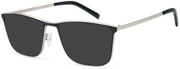 SFE-11757 sunglasses in Black/Silver