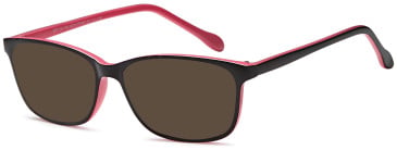 SFE-11884 sunglasses in Black/Pink