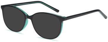 SFE-11885 sunglasses in Black/Green