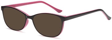 SFE-11887 sunglasses in Black/Pink