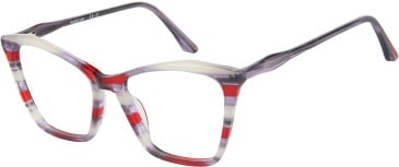 Halstrom 3081 glasses in Grey/Red