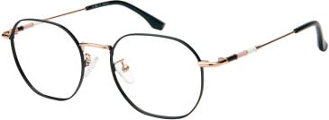 Halstrom 3082 glasses in Black/Rose Gold