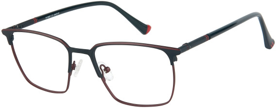 Halstrom 3087 glasses in Black/Maroon