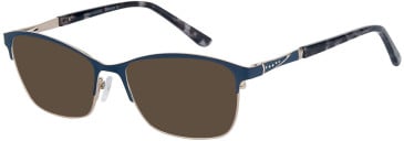 Romeo & Juliet RJ730 sunglasses in Navy/Silver