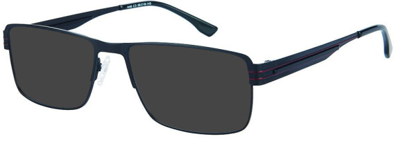 Halstrom H46 sunglasses in Black/Burgundy