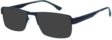 Halstrom H46 sunglasses in Black/Burgundy