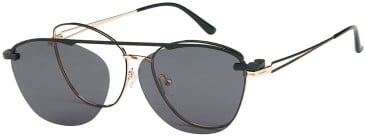 London Club 1136 glasses in Gold/Black