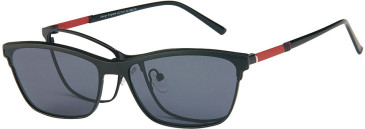 London Club 1141 glasses in Black/Red