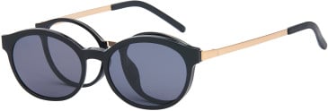 London Club LC101 glasses in Black/Gold