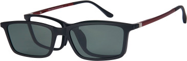 London Club LC59 glasses in Black/Red