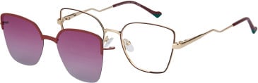 Romeo & Juliet 2766 Viola glasses in Red/Gold