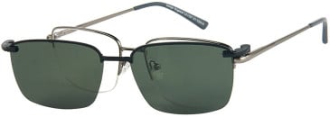 London Club 1127 glasses in Gunmetal