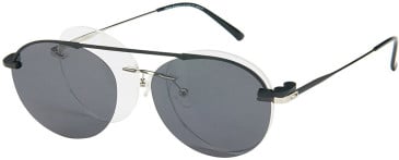 London Club 1135 glasses in Silver/Black