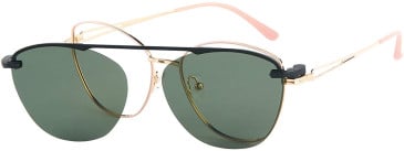 London Club 1136 glasses in Pink/Gold