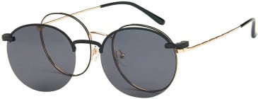 London Club 1138 glasses in Gold/Black