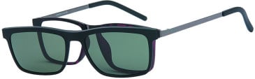 London Club LC102 glasses in Purple/Black