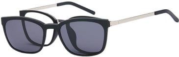 London Club LC104 glasses in Black/Silver