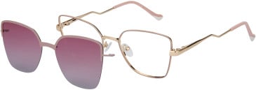 Romeo & Juliet 2766 Viola glasses in Pink/Gold