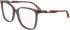 Lacoste L2989 glasses in Transparent Violet