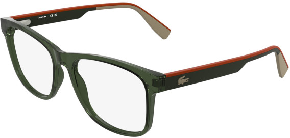 Lacoste L4004 glasses in Transparent Khaki