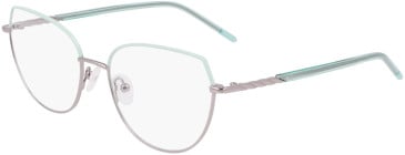 Marchon NYC M-4030 glasses in Gunmetal/Seafoam