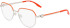 Converse CV1028 glasses in Shiny Silver/Vermillion Red