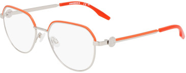 Converse CV1028 glasses in Shiny Silver/Vermillion Red