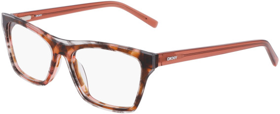 DKNY DK5076 glasses in Smoke/Rose Horn